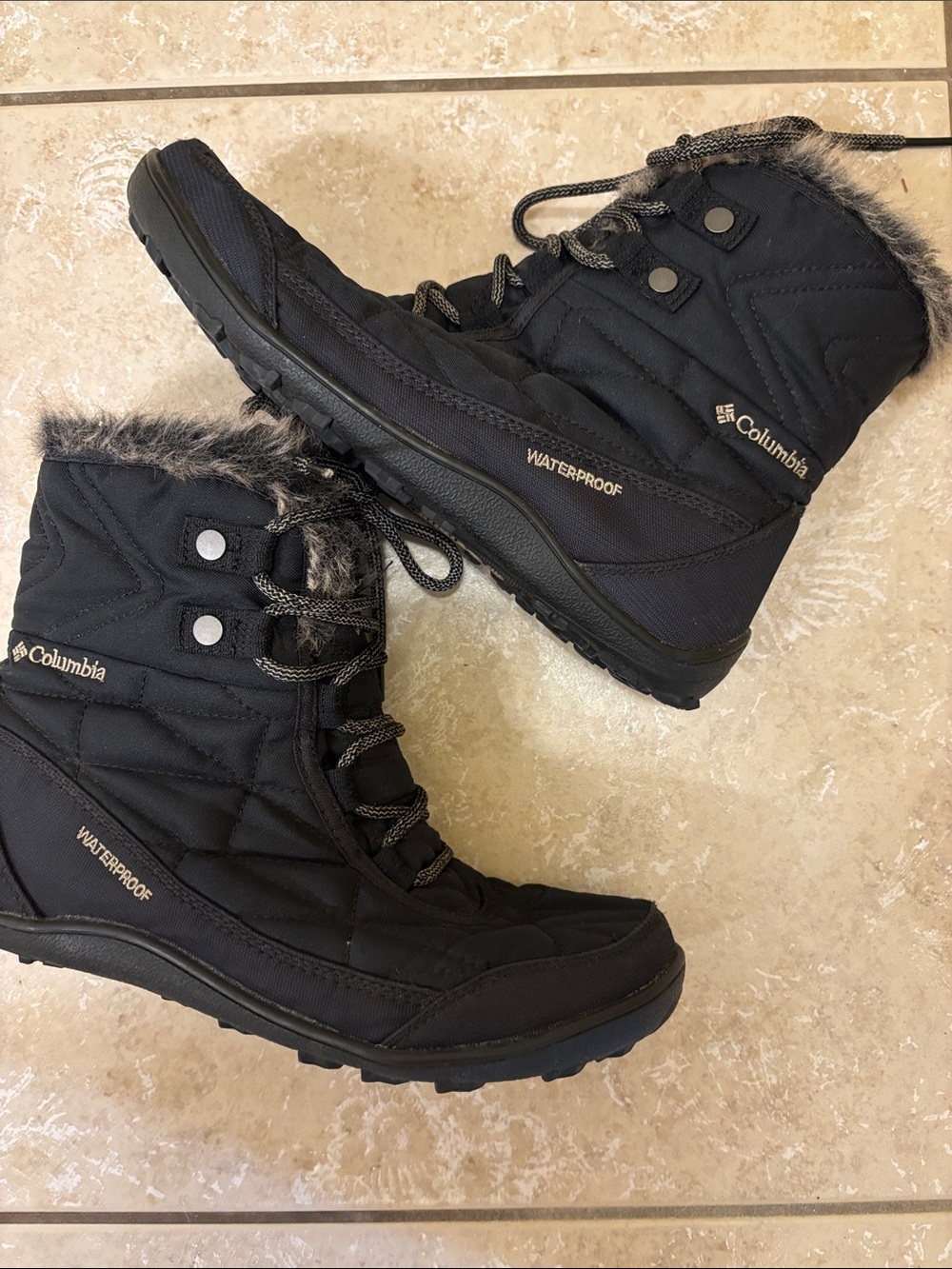 Columbia Black Waterproof Minx Shorty III Women's Boots